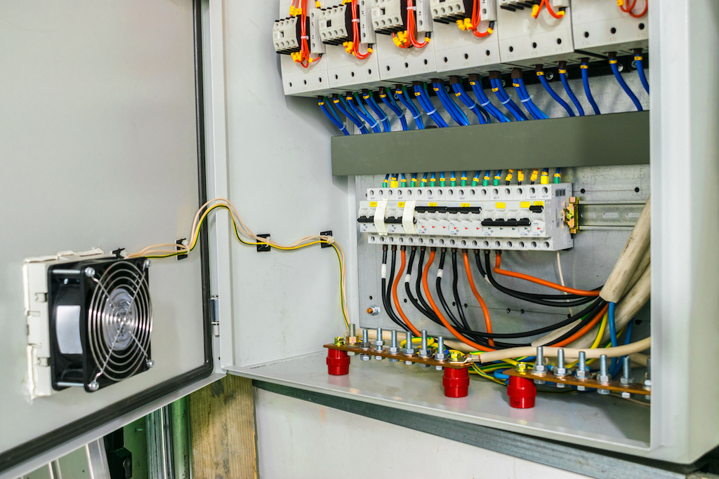 Open fuse box circuit breaker. | Electrical Panel Upgrades