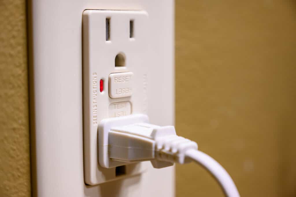Power surges white Electrical outlets