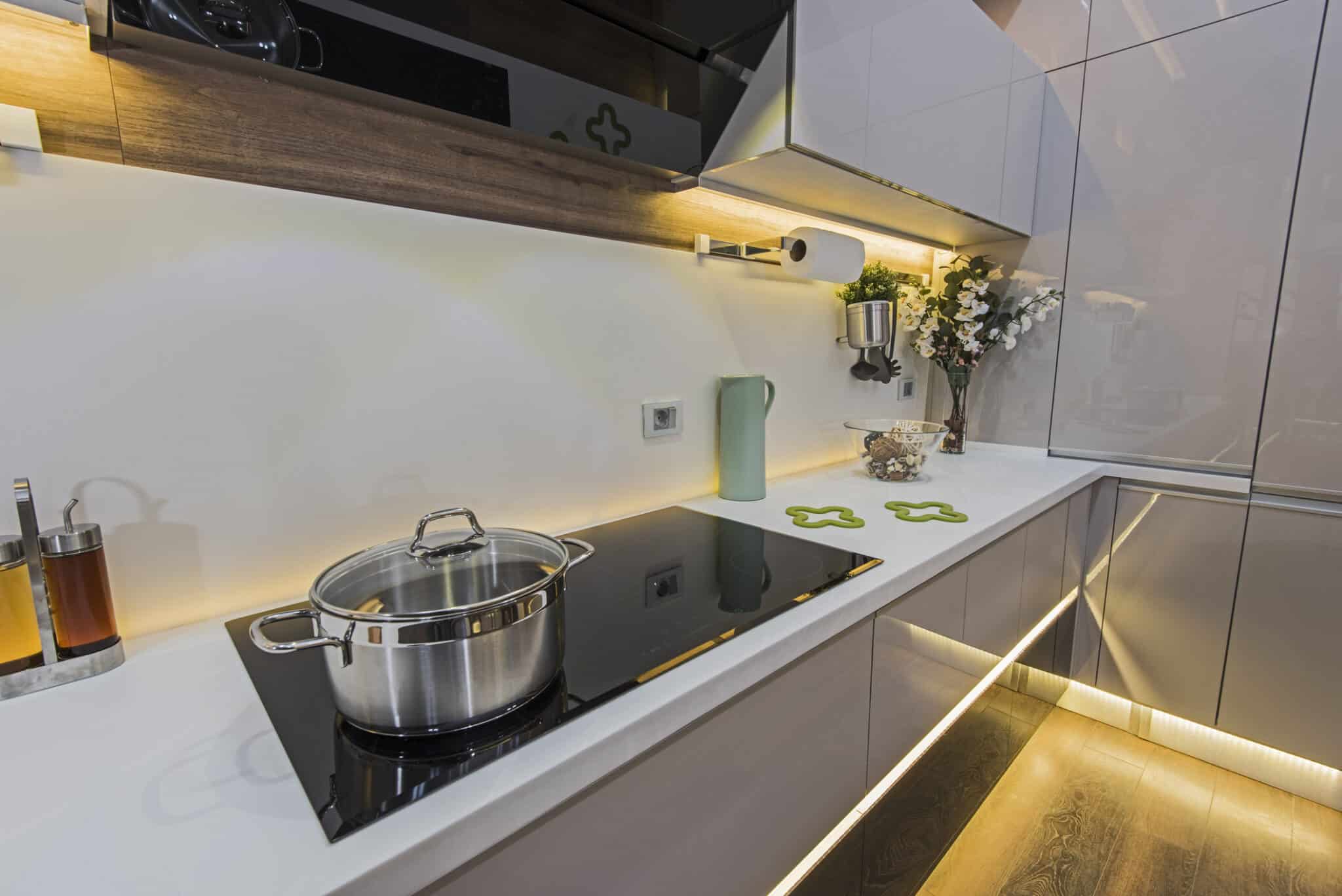 Kitchen with Under-Cabinet Lighting.