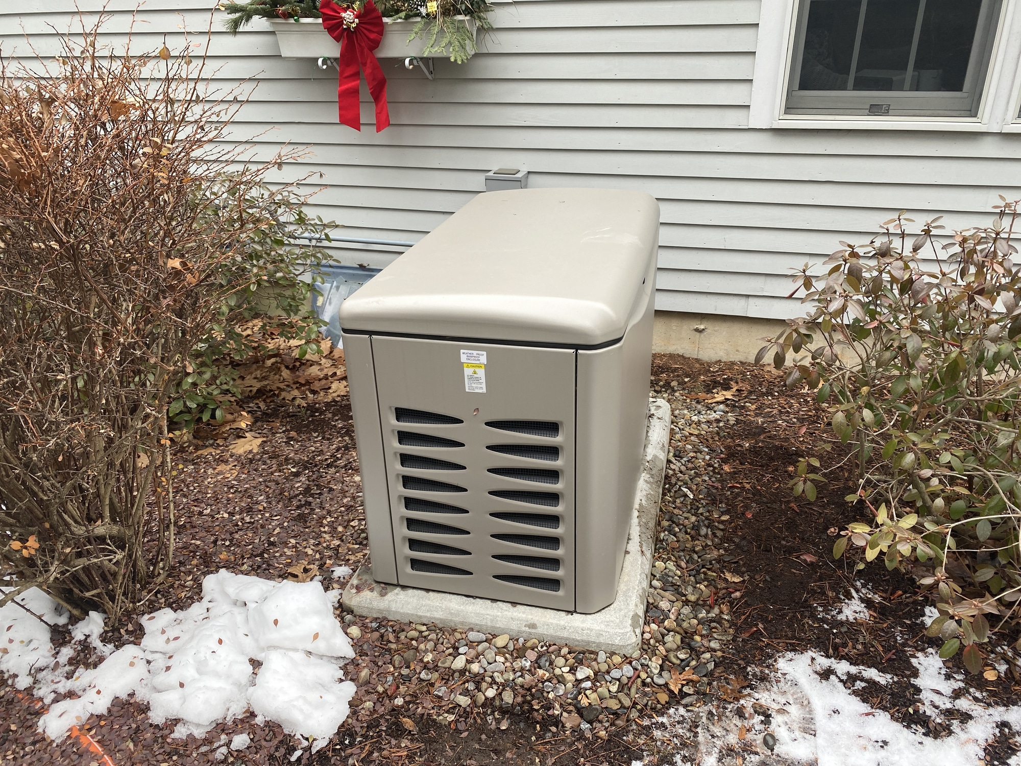 Winter Backup Power Generator.
