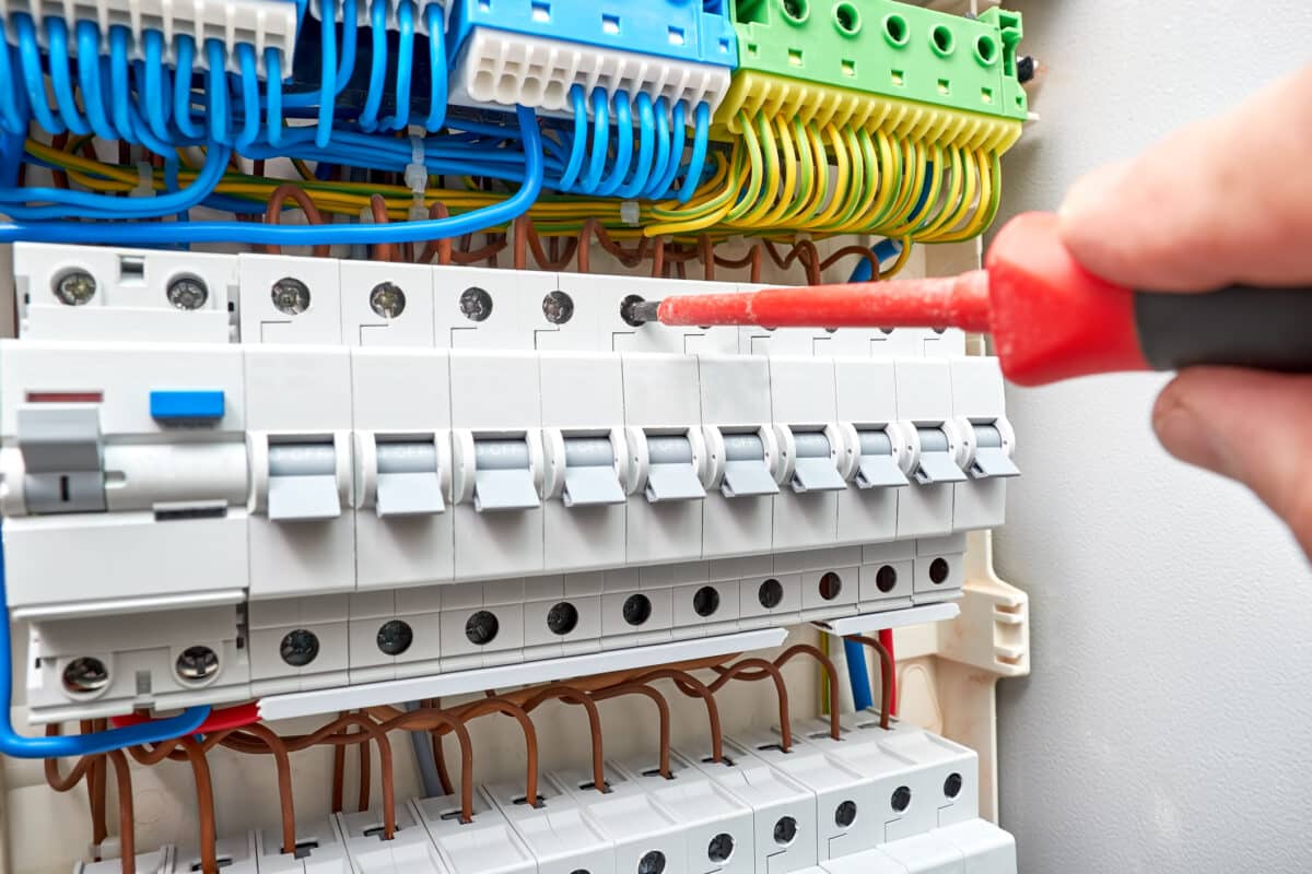 Modern Electrical Switchboards.