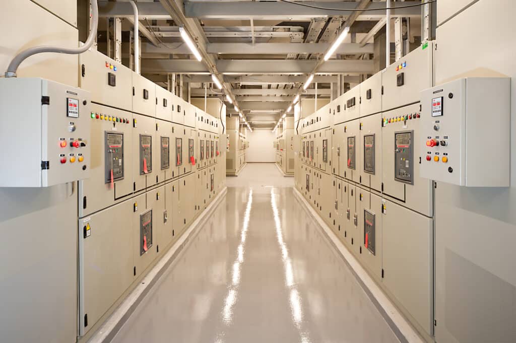 Modern Electrical Switchgear.