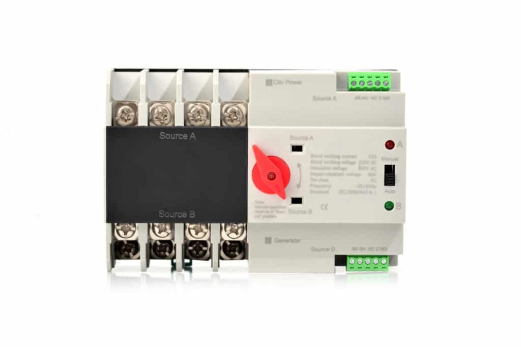 Generator transfer switch.